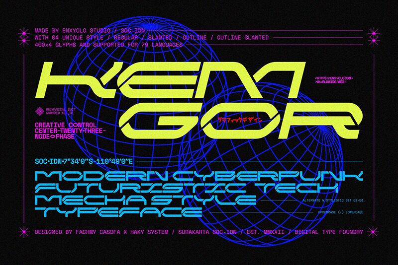 NCL Kemgor Schriftart
