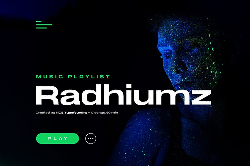 NCS Radhiumz الخط
