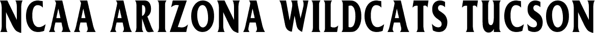 Anteprima del carattere NCAA Arizona Wildcats Tucson Bold