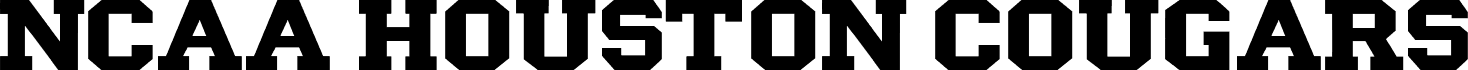 Preview of the NCAA Houston Cougars font