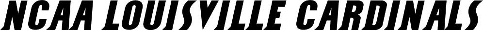 Preview of the NCAA Louisville Cardinals font