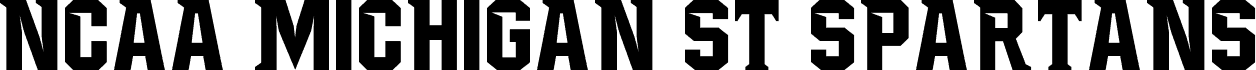 Preview of the NCAA Michigan St Spartans font