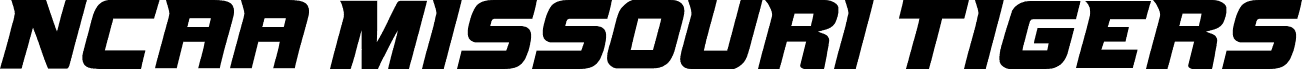 NCAA Missouri Tigers Bold