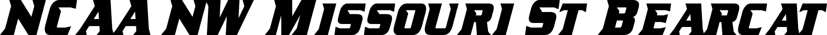 Preview of the NCAA NW Missouri St Bearcat Bold font
