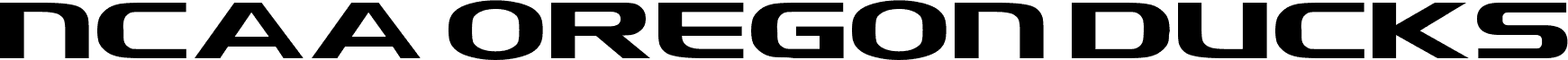 Preview of the NCAA Oregon Ducks font