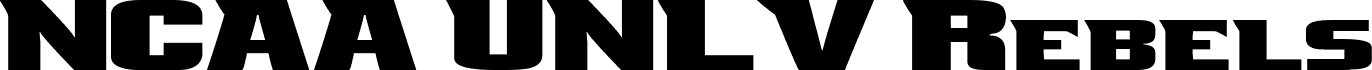 Preview of the NCAA UNLV Rebels font