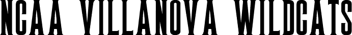 Preview of the NCAA Villanova Wildcats font