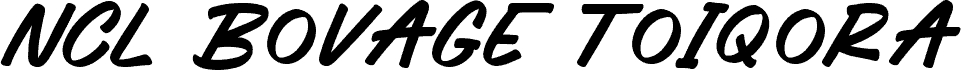 NCL Bovage Toiqora font