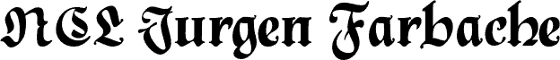 NCL Jurgen Farbache DEMO Reg font