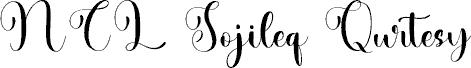 NCL Sojileq Qurtesy font