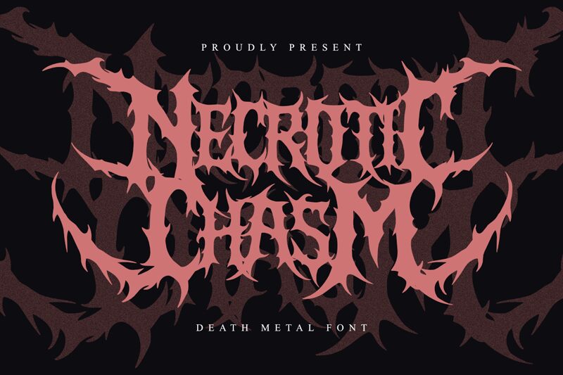 Necrotic Chasm Druh písma