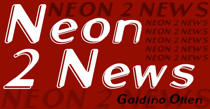 Neon 2 News Schriftart
