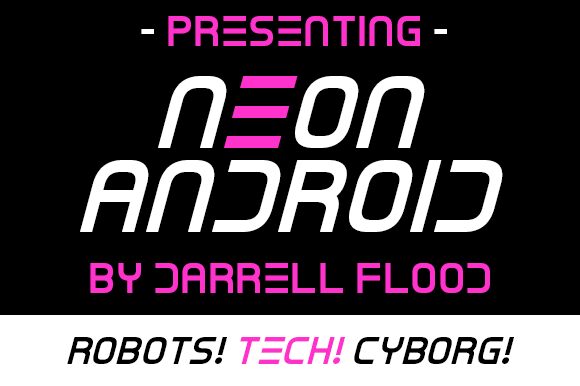 Neon Android Schriftart