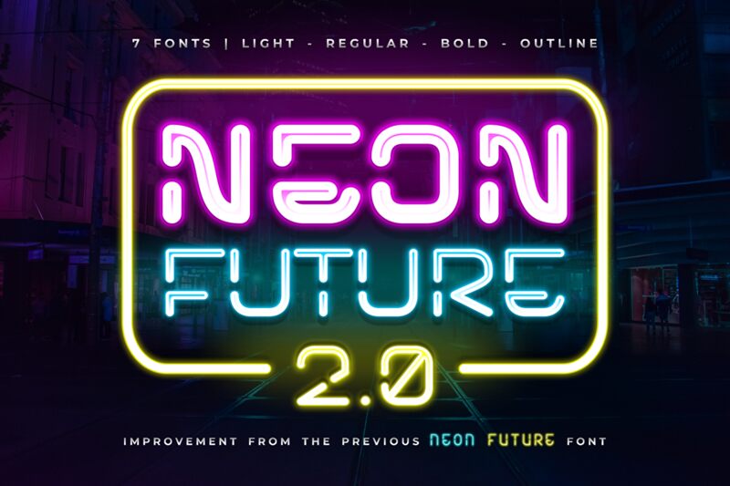 Neon Future 2.0 Schriftart