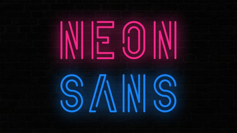 Neon Sans Carattere