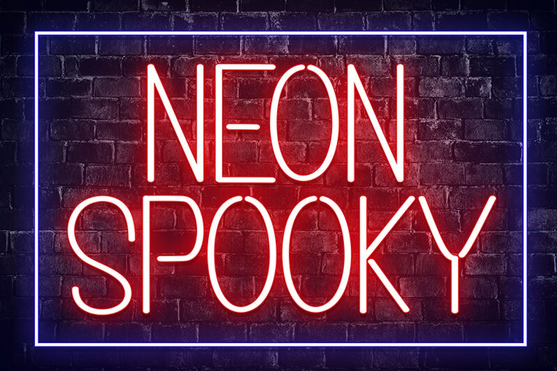 Neon Spooky Czcionka