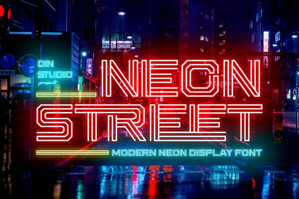 Neon Street Schriftart