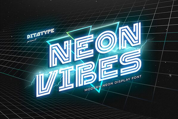 Neon Vibes Schriftart