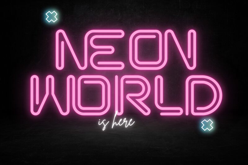 NEON WORLD Schriftart