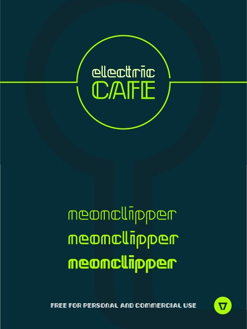 Neonclipper Schriftart