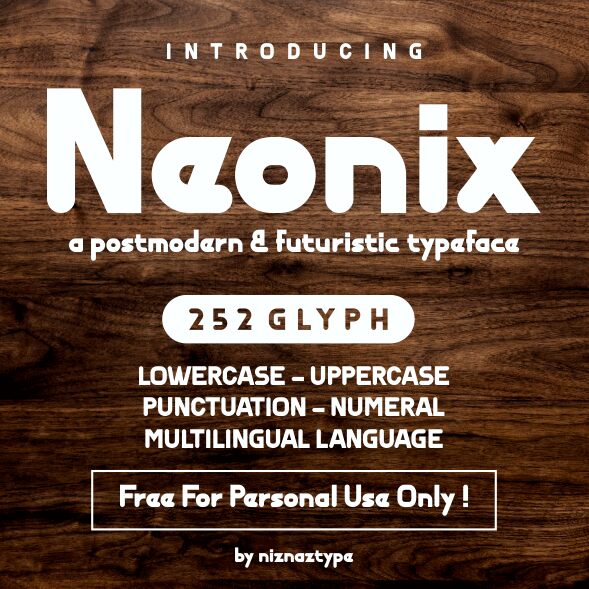 Neonix Schriftart