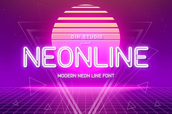 Neonline Schriftart