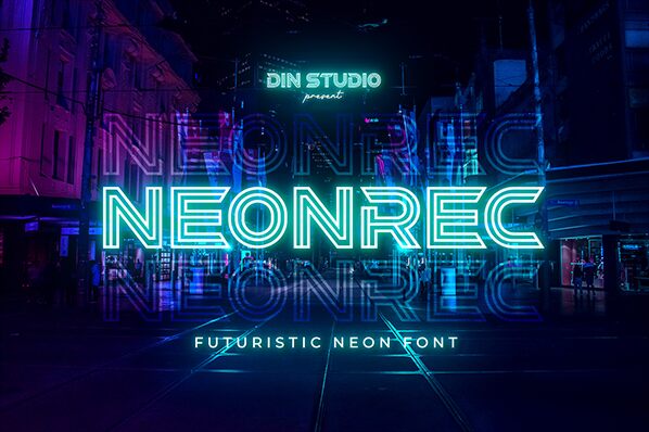 Neonrec Druh písma