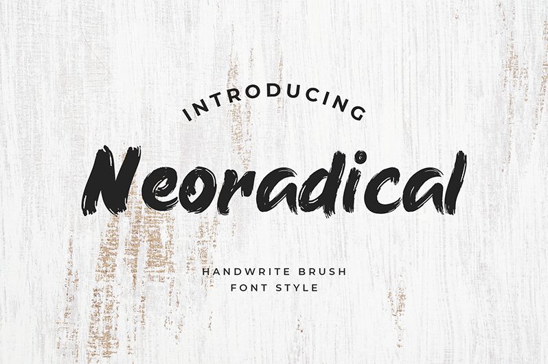 Neoradical Schriftart