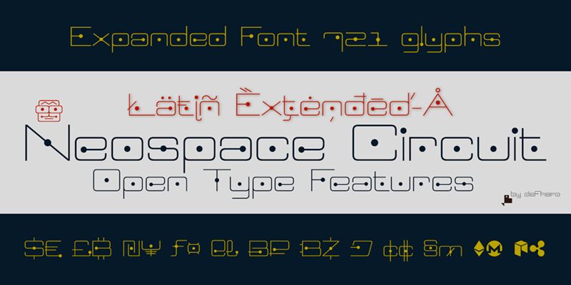 Neospace Circuit Czcionka