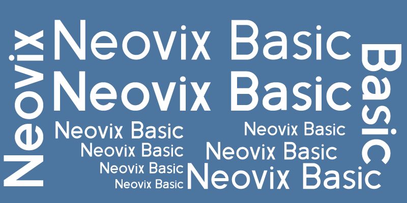 Neovix Basic Schriftart