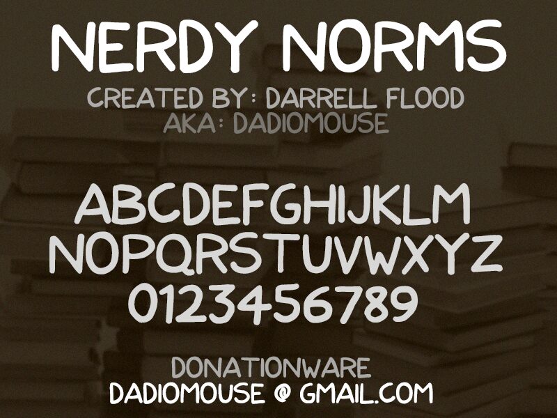 Nerdy Norms Шрифт