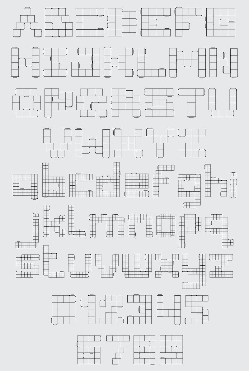 Nermin's Template Schriftart
