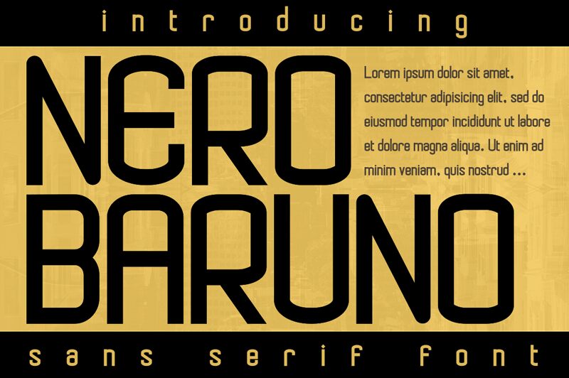 Nero Baruno Schriftart