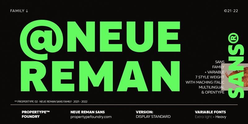 Neue Reman Sans الخط