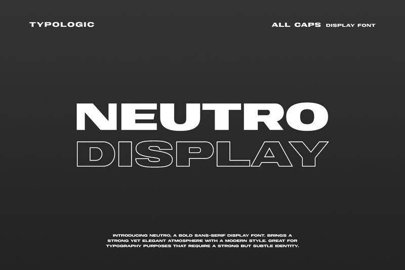 Neutro Schriftart