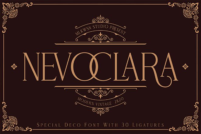 NEVOCLARA Schriftart