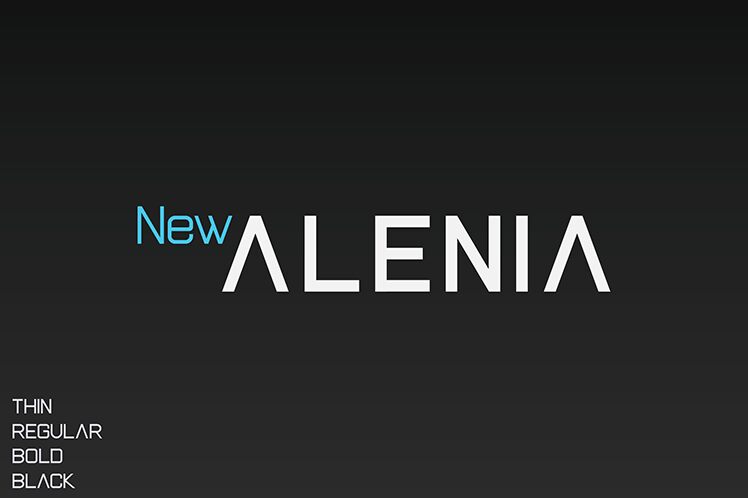 New Alenia Schriftart