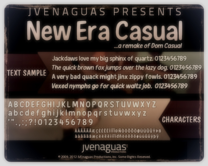 New Era Casual Czcionka