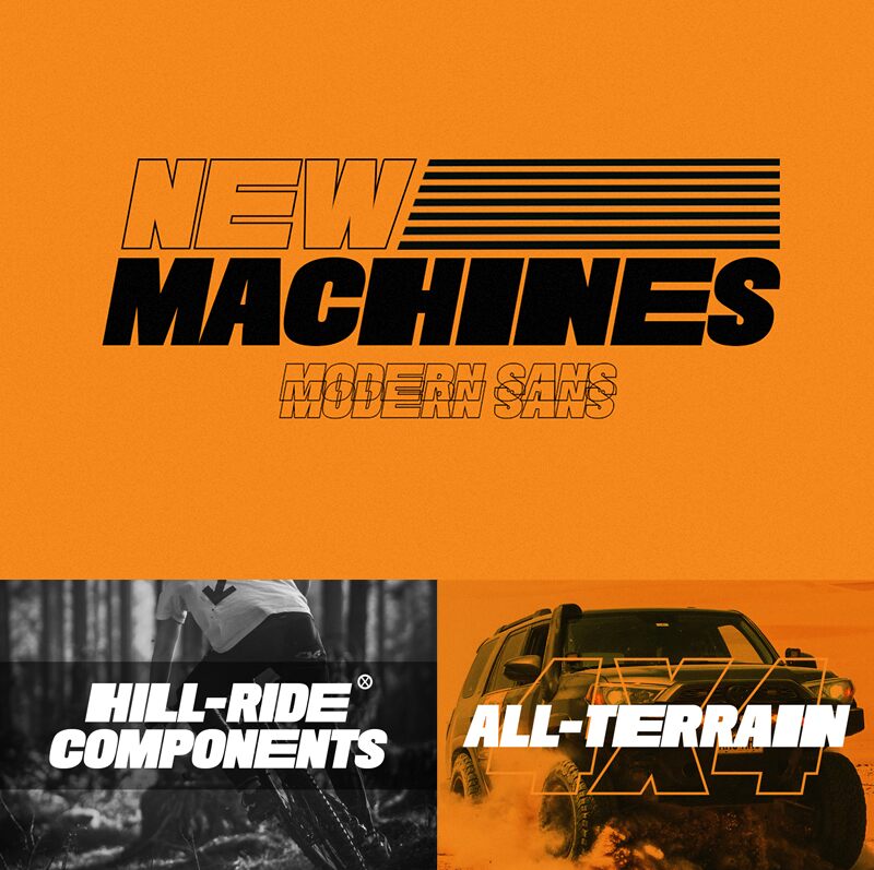 New Machines Czcionka