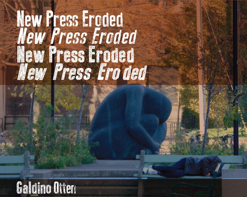 New Press Eroded Czcionka