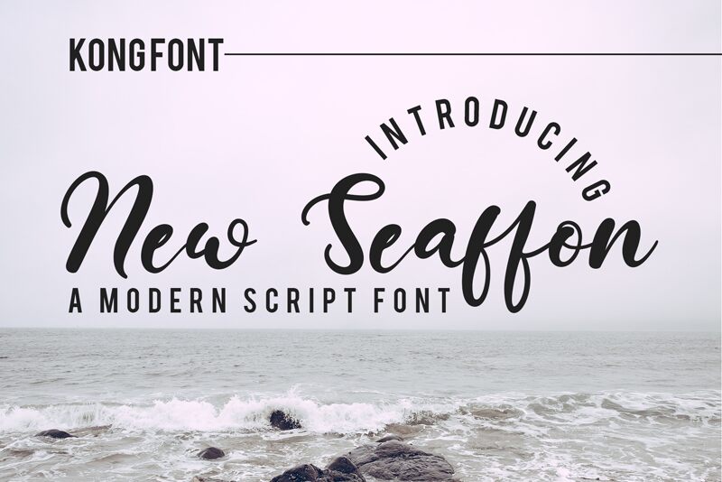 New Seaffon Schriftart