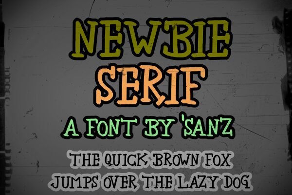 newbie serif Druh písma