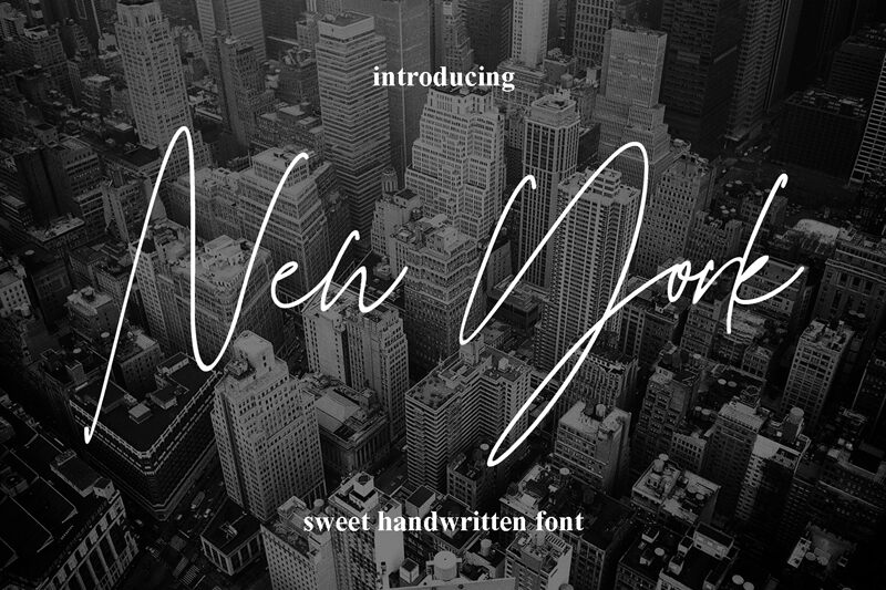 new york Schriftart