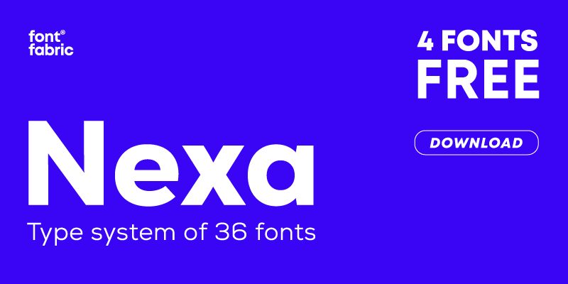 Nexa Schriftart