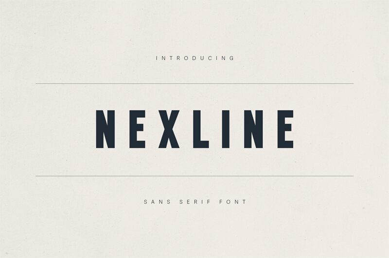 Nexline Schriftart