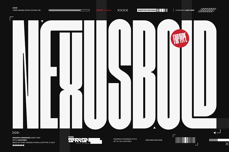 Nexusbold Schriftart