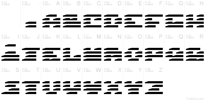 Basis-Lateinisch - Zeichentabelle