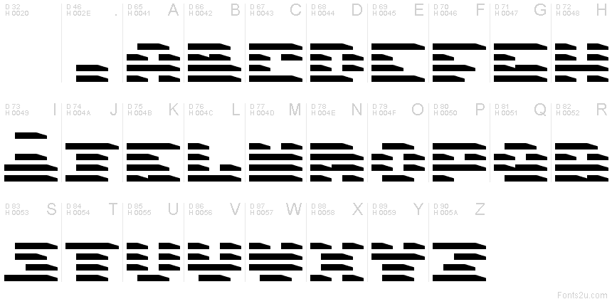 Basis-Lateinisch - Zeichentabelle