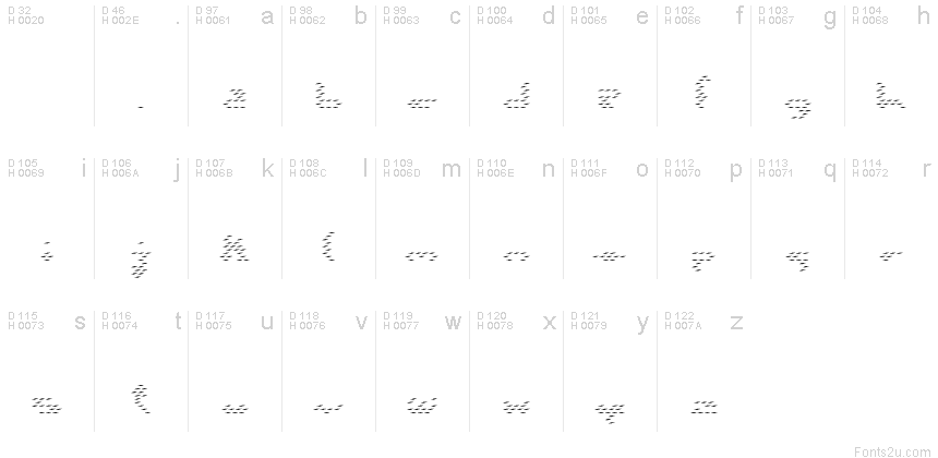 Latin de base - Table de caractères