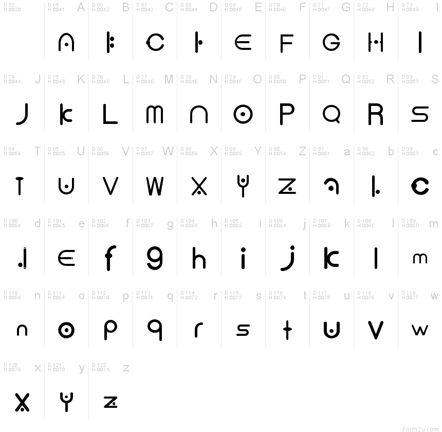 new Font font | Fonts2u.com